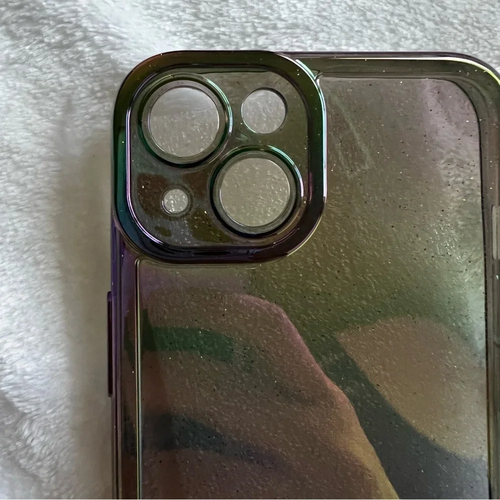 Gradient Glitter Clear Soft Case For IPhone 13 Shockproof Transparent